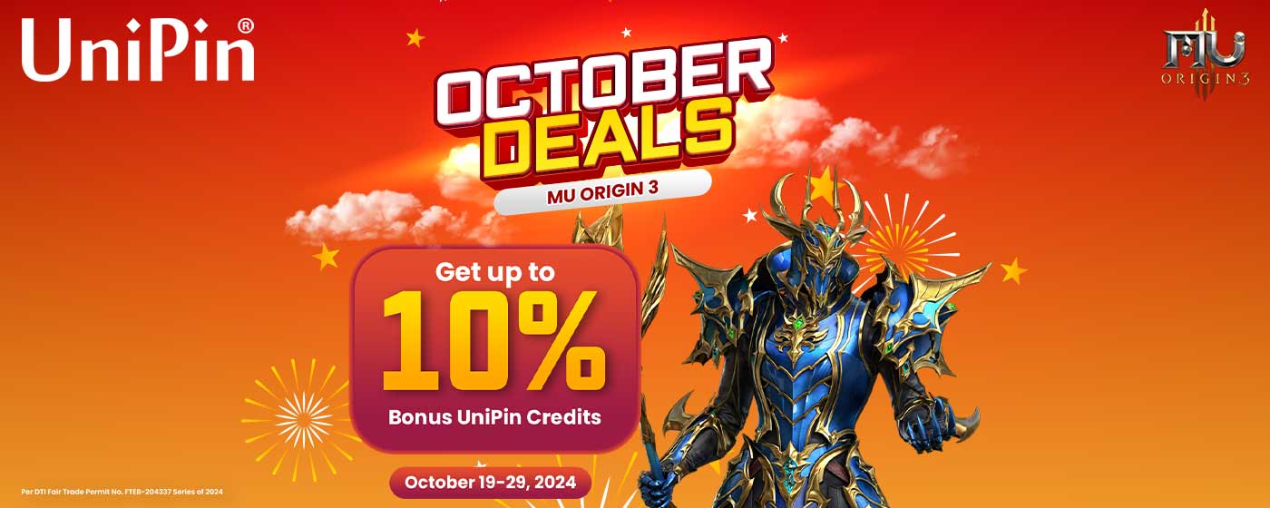 October Deals: MU ORIGIN 3 (PH)